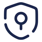 Shield Keyhole Minimalistic SVG Icon